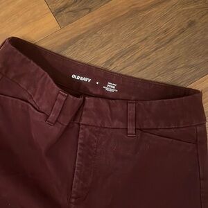 Skinny high-rise maroon professional pants!
